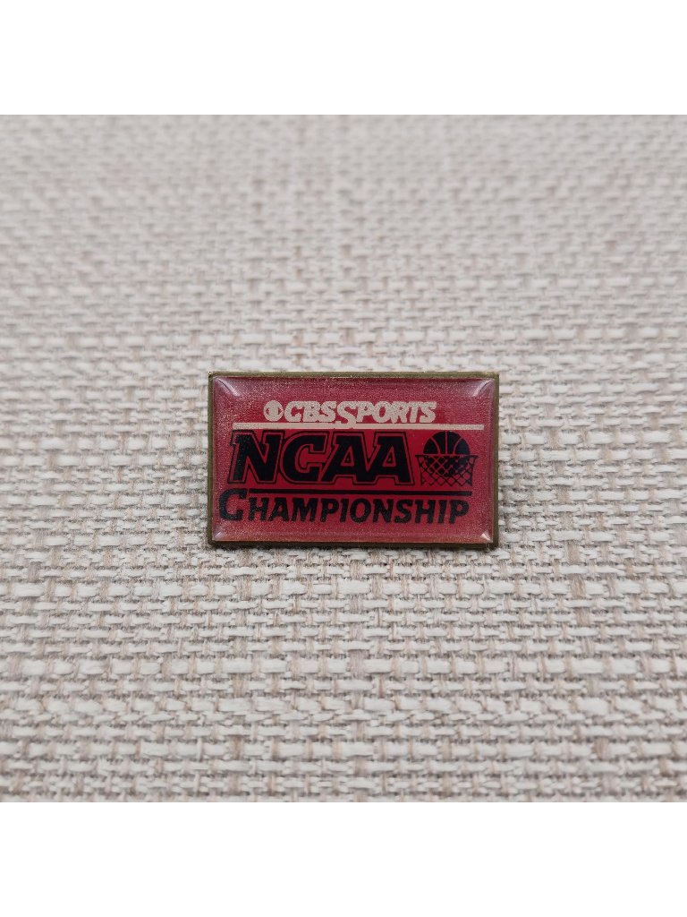Vintage Cbs Sports Ncaa Championship Lapel Pin  College Basketball Tournament A